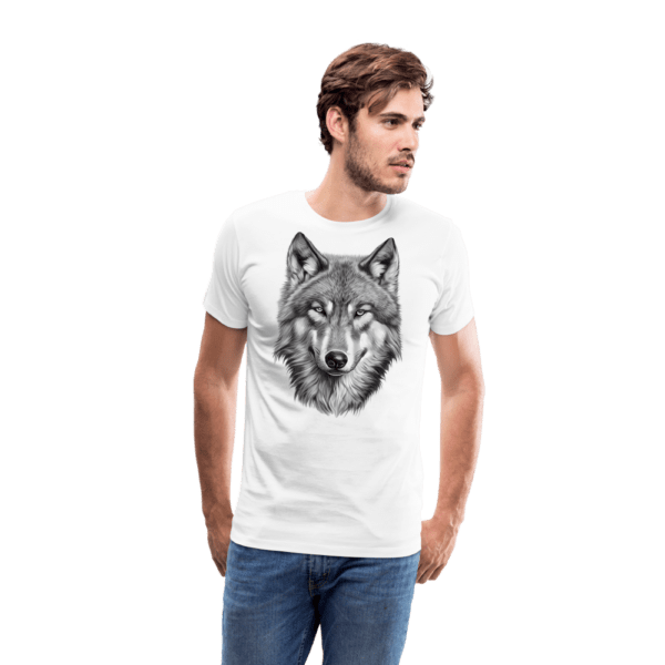 Männer Premium T-Shirt Lieber Wolf – Bild 2