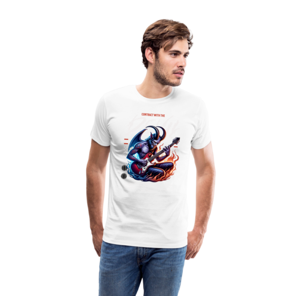 Männer Premium T-Shirt Vertrag mit dem Teufel – Bild 2