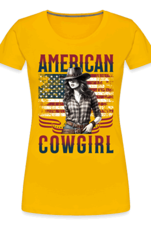 Frauen Premium T-Shirt American Cowgirl