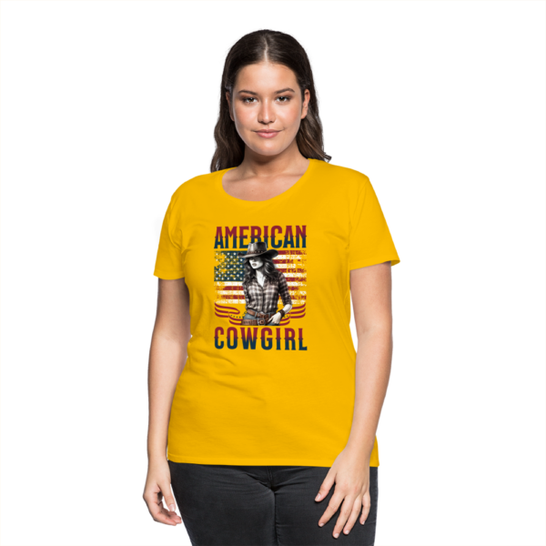 Frauen Premium T-Shirt American Cowgirl – Bild 2