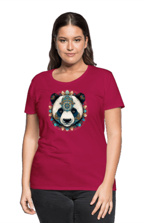 Frauen Premium T-Shirt Panda