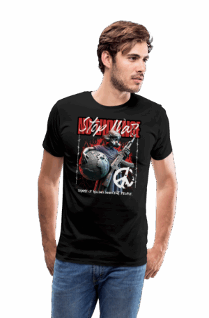 Männer Premium T-Shirt Stop War