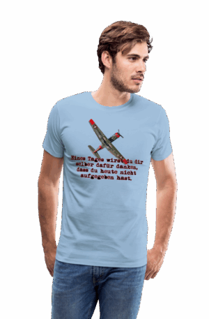 Männer Premium T-Shirt weiter, immer weiter