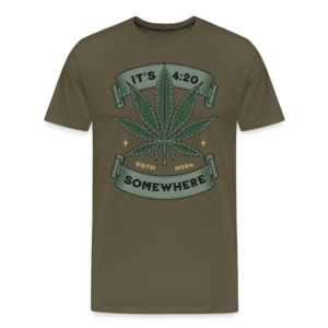 Männer Premium T-Shirt Cannabis 4:20 Somewhere