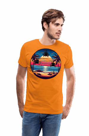 Männer Premium T-Shirt Airwolf Legend