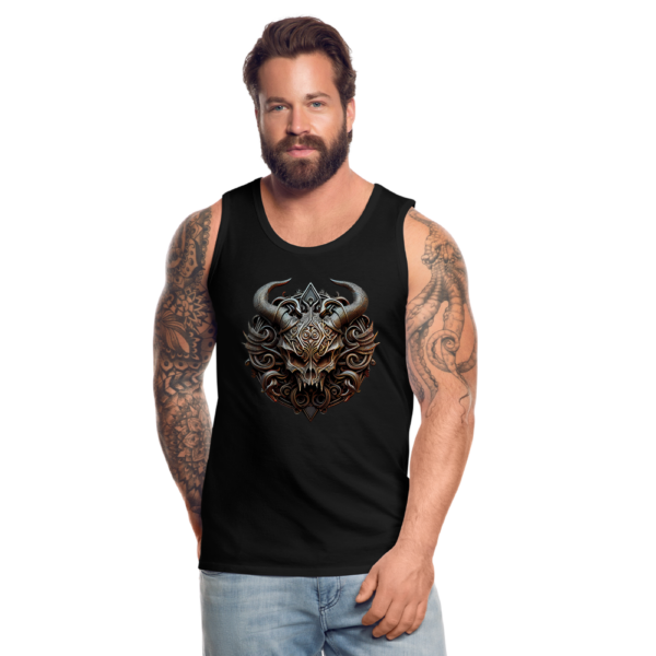 Männer Premium Tank Top Der Teufel trägt schwarz – Bild 2