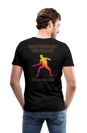 Männer Premium T-Shirt Tischtennis ist wie Schach, nur schneller :-)