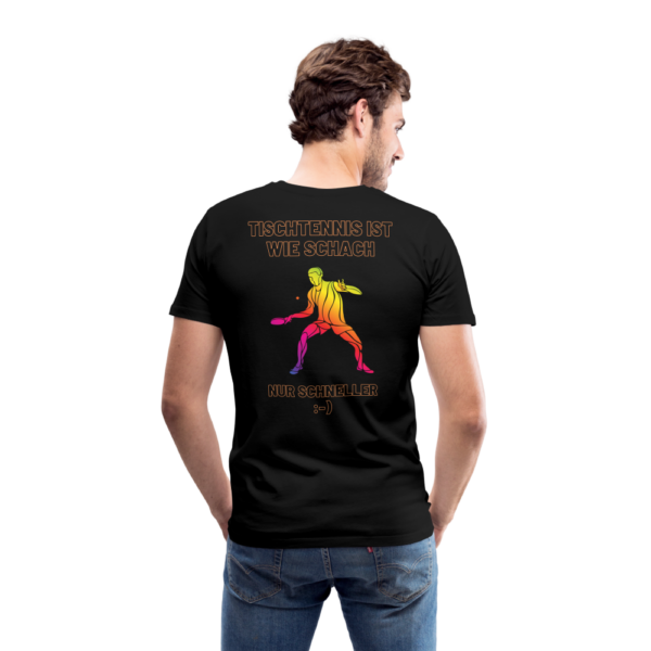 Männer Premium T-Shirt Tischtennis ist wie Schach, nur schneller :-) – Bild 2