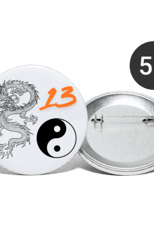 Buttons mittel 32 mm (5er Pack) Glückszahl 13 :-)