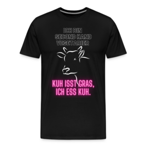 Männer Premium T-Shirt Second Hand Vegetarier :-)