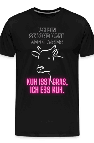 Männer Premium T-Shirt Second Hand Vegetarier :-)