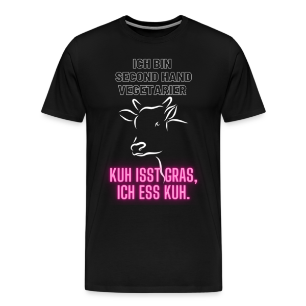 Männer Premium T-Shirt Second Hand Vegetarier :-)