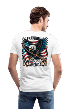 Männer Premium T-Shirt Wings of Freedom