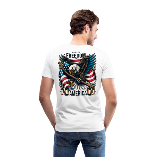 Männer Premium T-Shirt Wings of Freedom – Bild 2