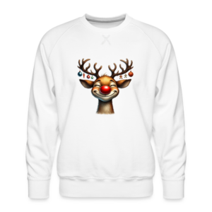 Unisex Premium Sweatshirt Rentier Rote Nase