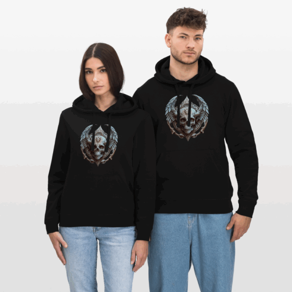 Stanley/Stella Unisex Bio-Hoodie DRUMMER 2.0 Schwadron des Todes / Grafik – Bild 2