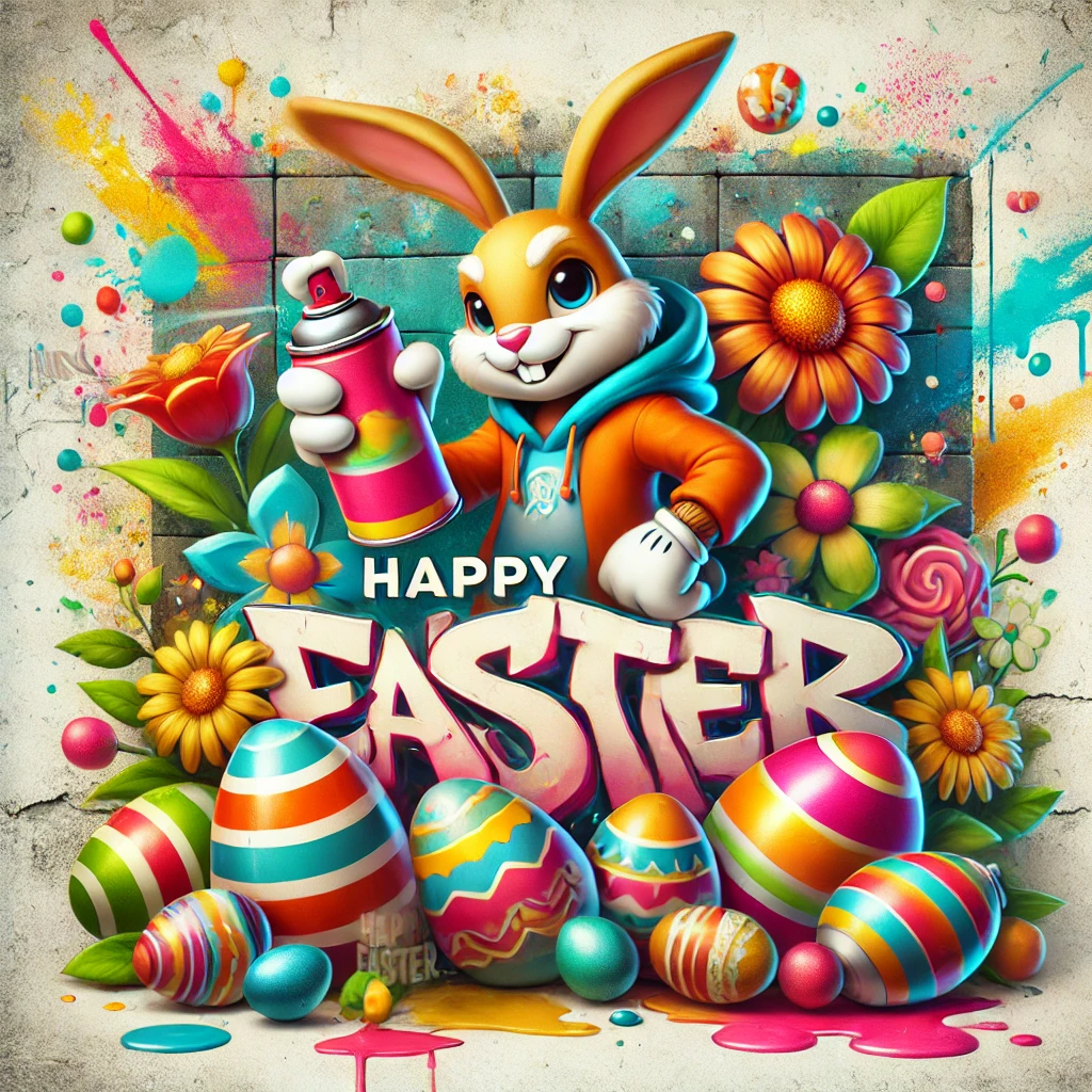 Frohe Ostern Graffity