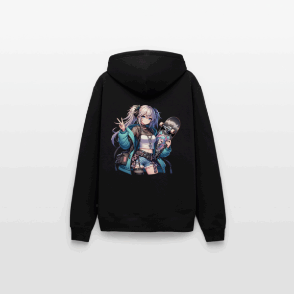 Männer Premium Hoodie Anime Peace Skateboarderin – Bild 2