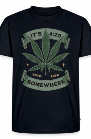 Männer Premium T-Shirt Cannabis 4:20 Somewhere
