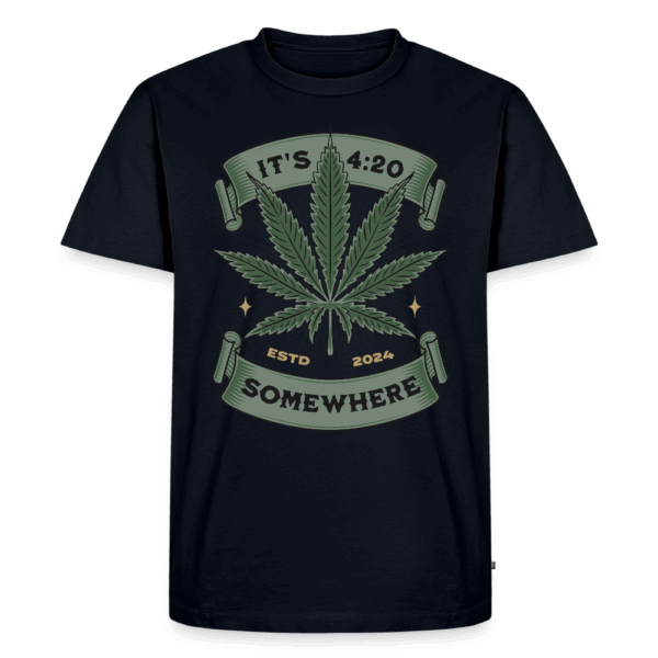 Männer Premium T-Shirt Cannabis 4:20 Somewhere