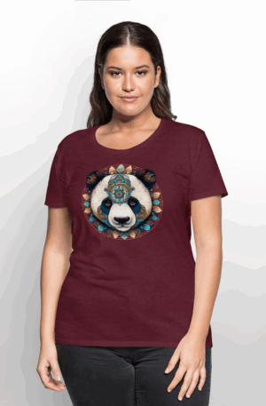 Frauen Premium T-Shirt Panda