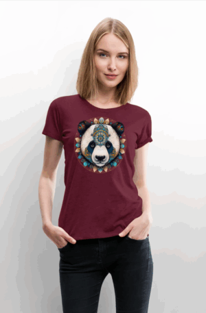 Frauen Premium T-Shirt Panda