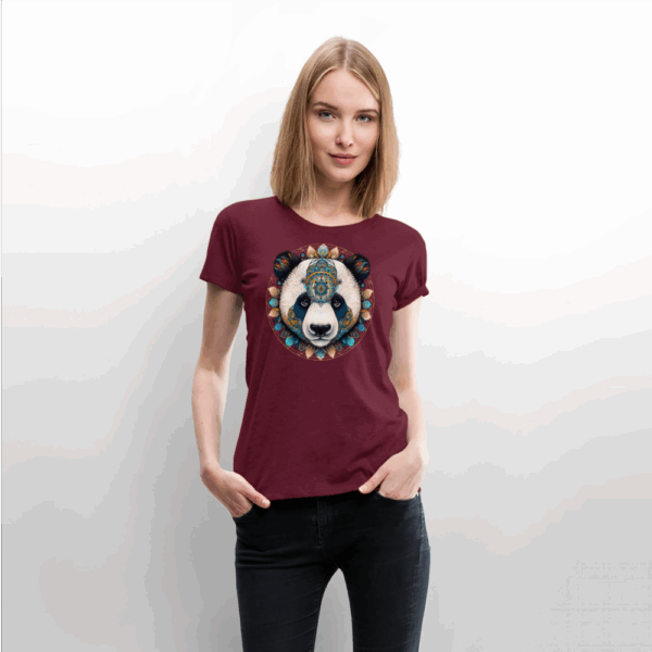 Frauen Premium T-Shirt Panda – Bild 2