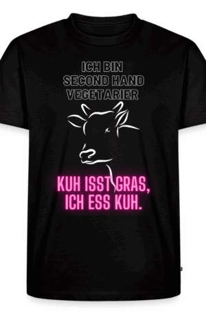 Männer Premium T-Shirt Second Hand Vegetarier :-)