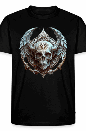Männer Premium T-Shirt Flügelschädel